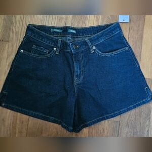 NWT Wild Fable Womens Dark Denim Hi Rise Midi Shorts